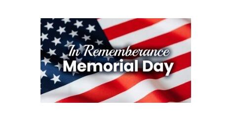 Memorial Day Weekend! (Monday, May 29, 2023) (05/22/2023) - News ...